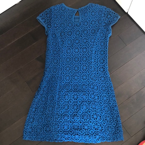 ASOS Blue Flower Lace Dress - Picture 3 of 8